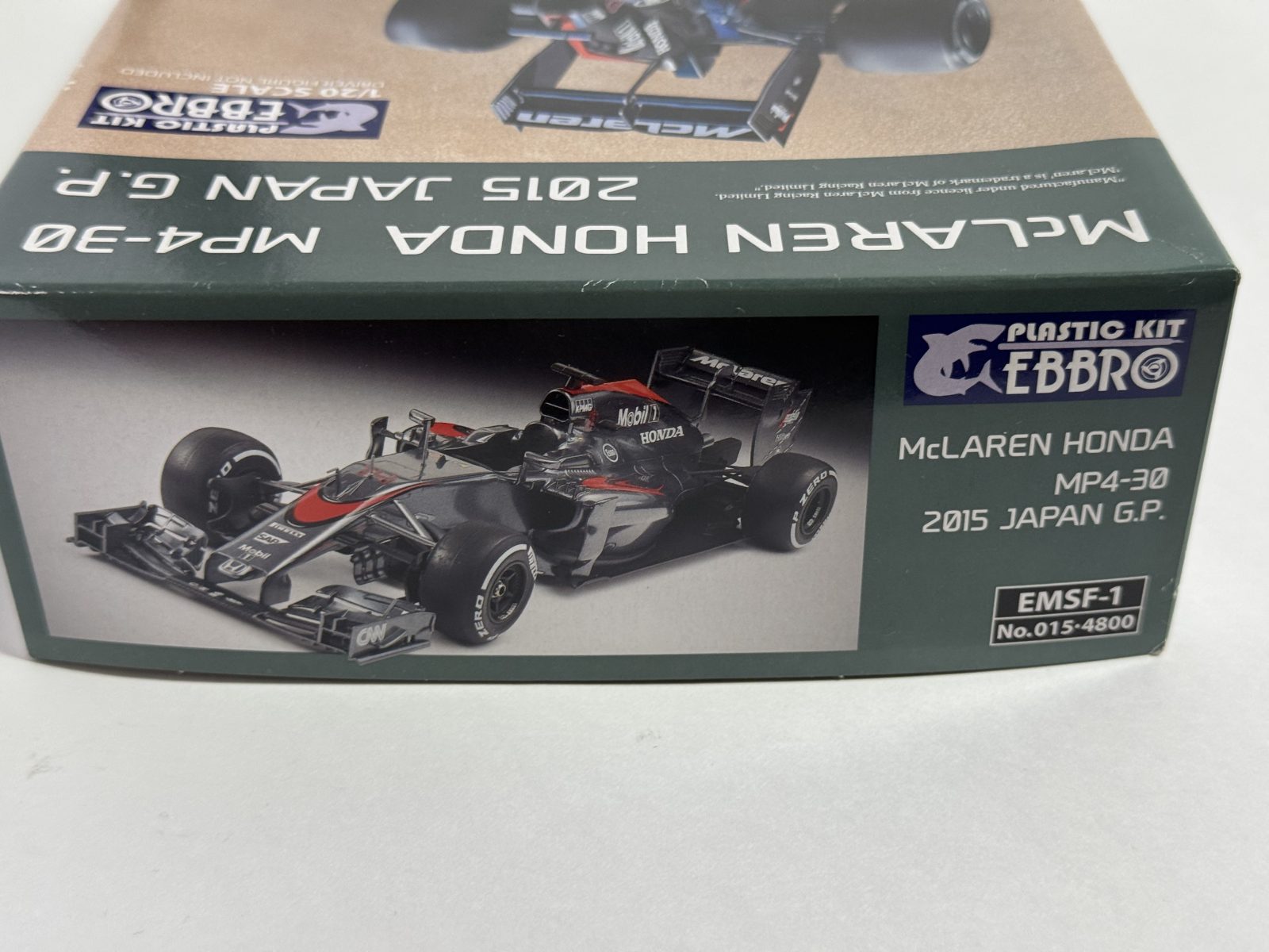 EBBRO McLAREN HONDA MP4-30 JAPAN GP 1/20 model kit — box photo 3