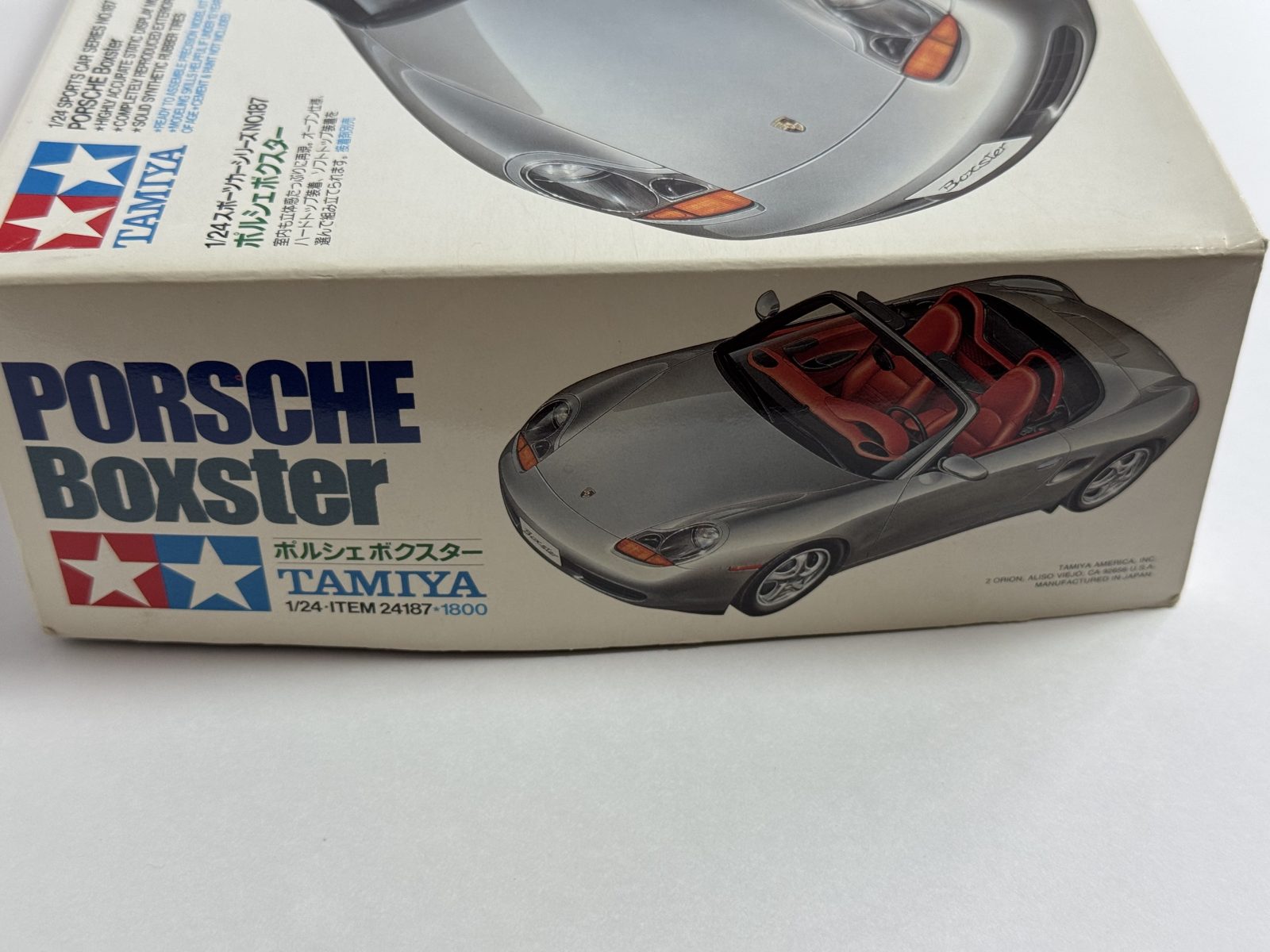 TAMIYA Porsche Boxster (986) 1/24 model kit — box photo 3