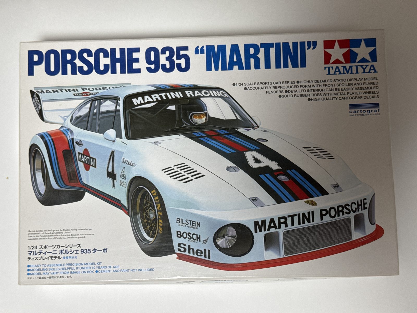 TAMIYA PORSCHE 935 TURBO MARTINI 1/24 model kit