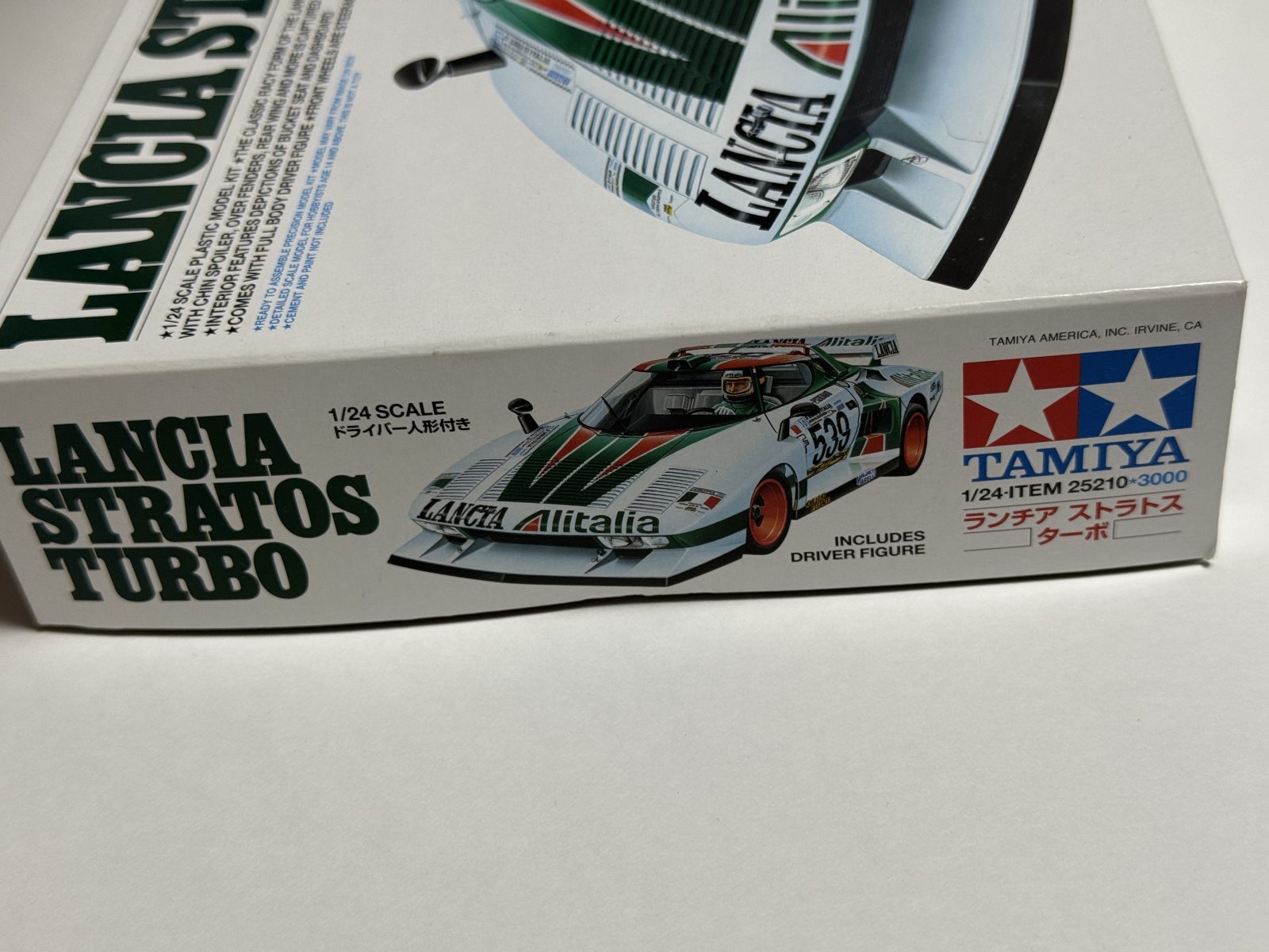 TAMIYA LANCIA STRATOS TURBO 1/24 model kit — box photo 3