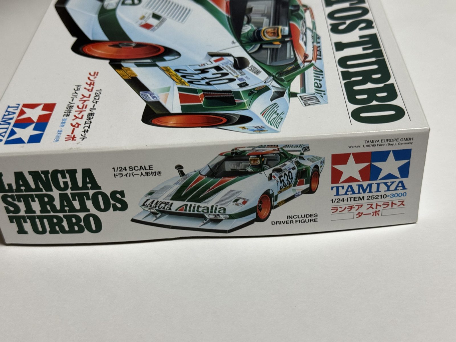 TAMIYA LANCIA STRATOS TURBO 1/24 model kit — box photo 4