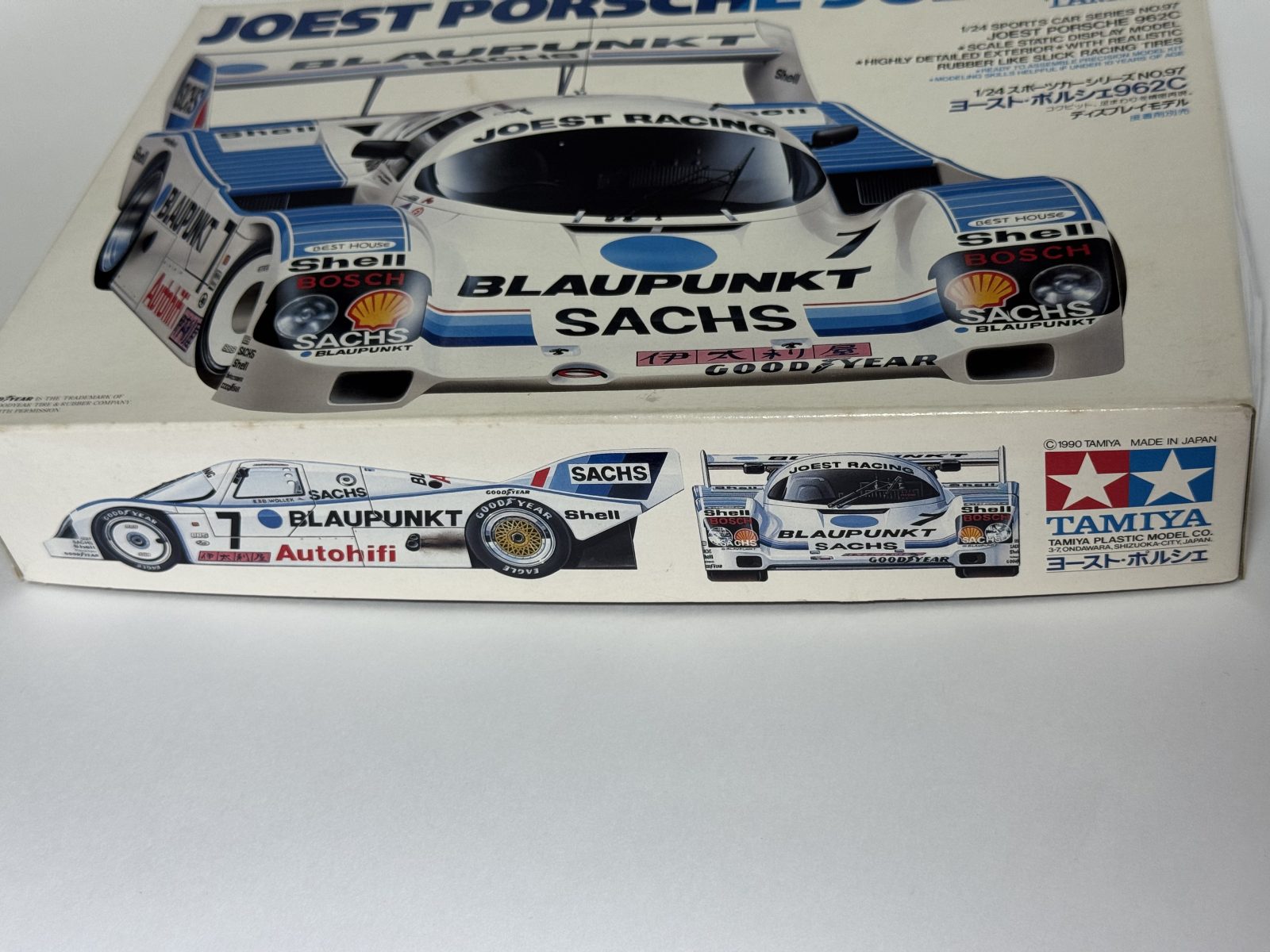 TAMIYA JOEST PORSCHE 962C 1/24 model kit — box photo 2