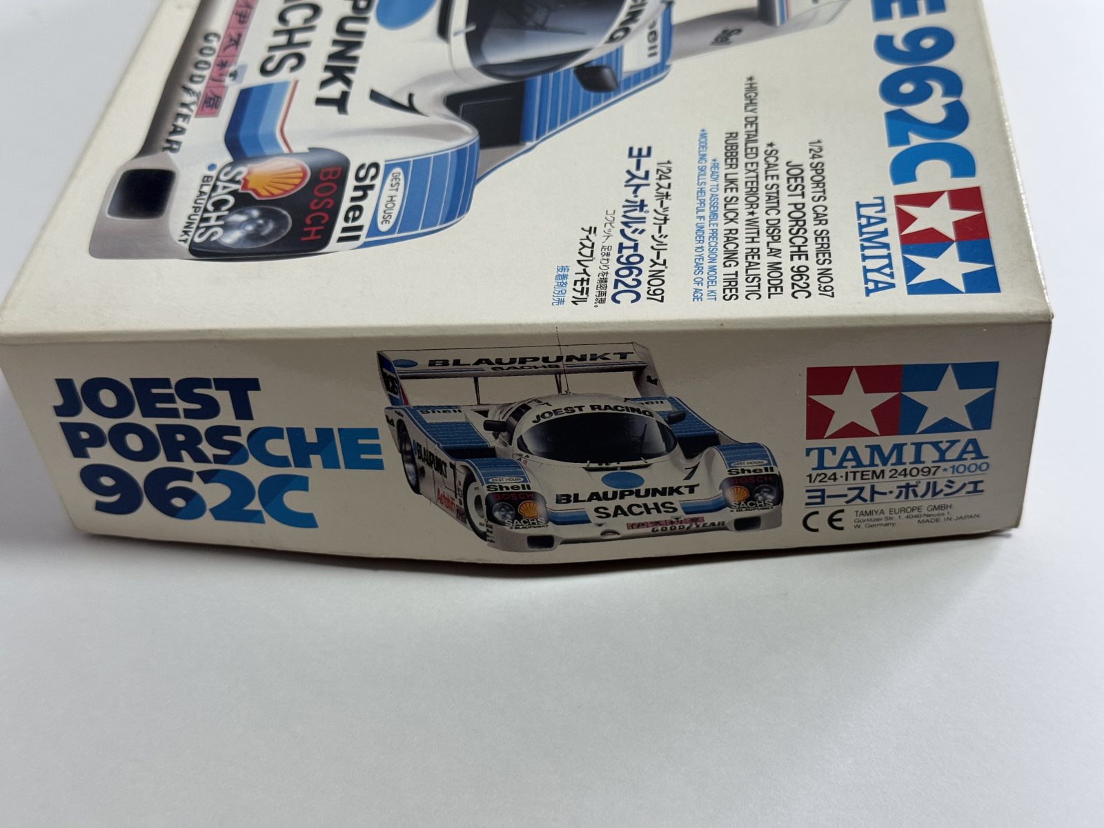 TAMIYA JOEST PORSCHE 962C 1/24 model kit — box photo 5