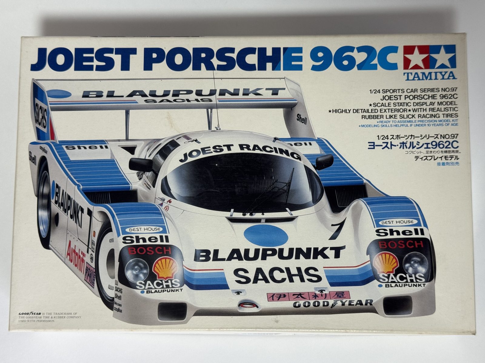 TAMIYA JOEST PORSCHE 962C 1/24 scale model kit