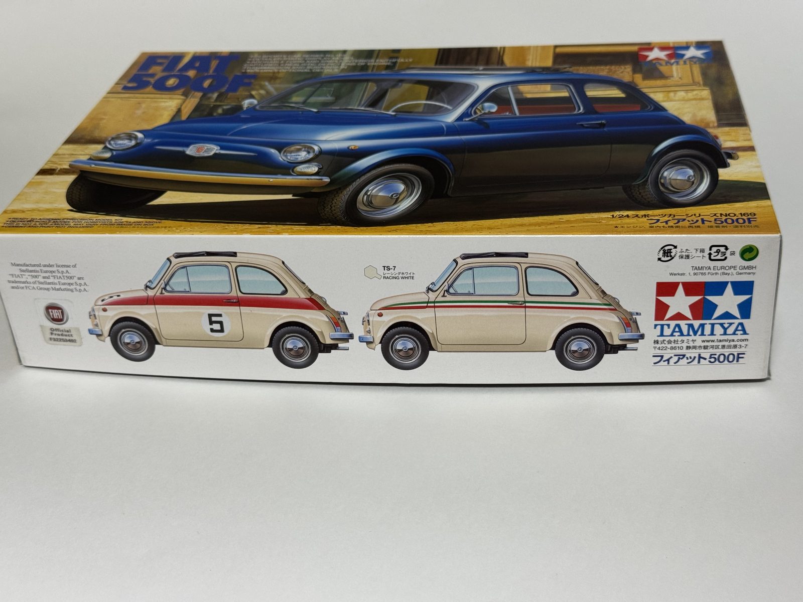 TAMIYA FIAT 500F 1/24 model kit — box photo 2