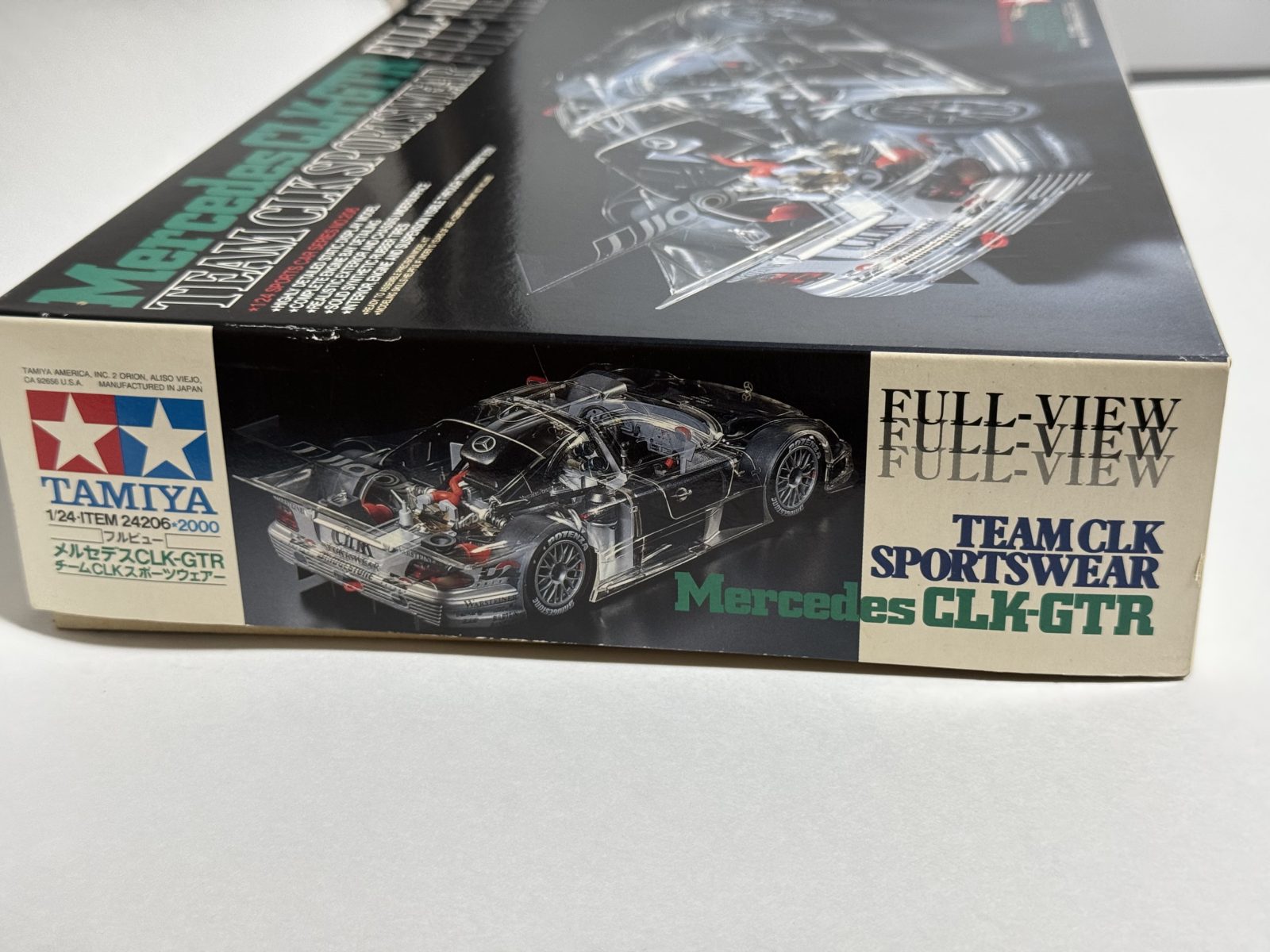 TAMIYA MERCEDES CLK-GTR TEAM CLK SPORTSWEAR  [Clear Cowl Edition] 1/24 model kit — box photo 4
