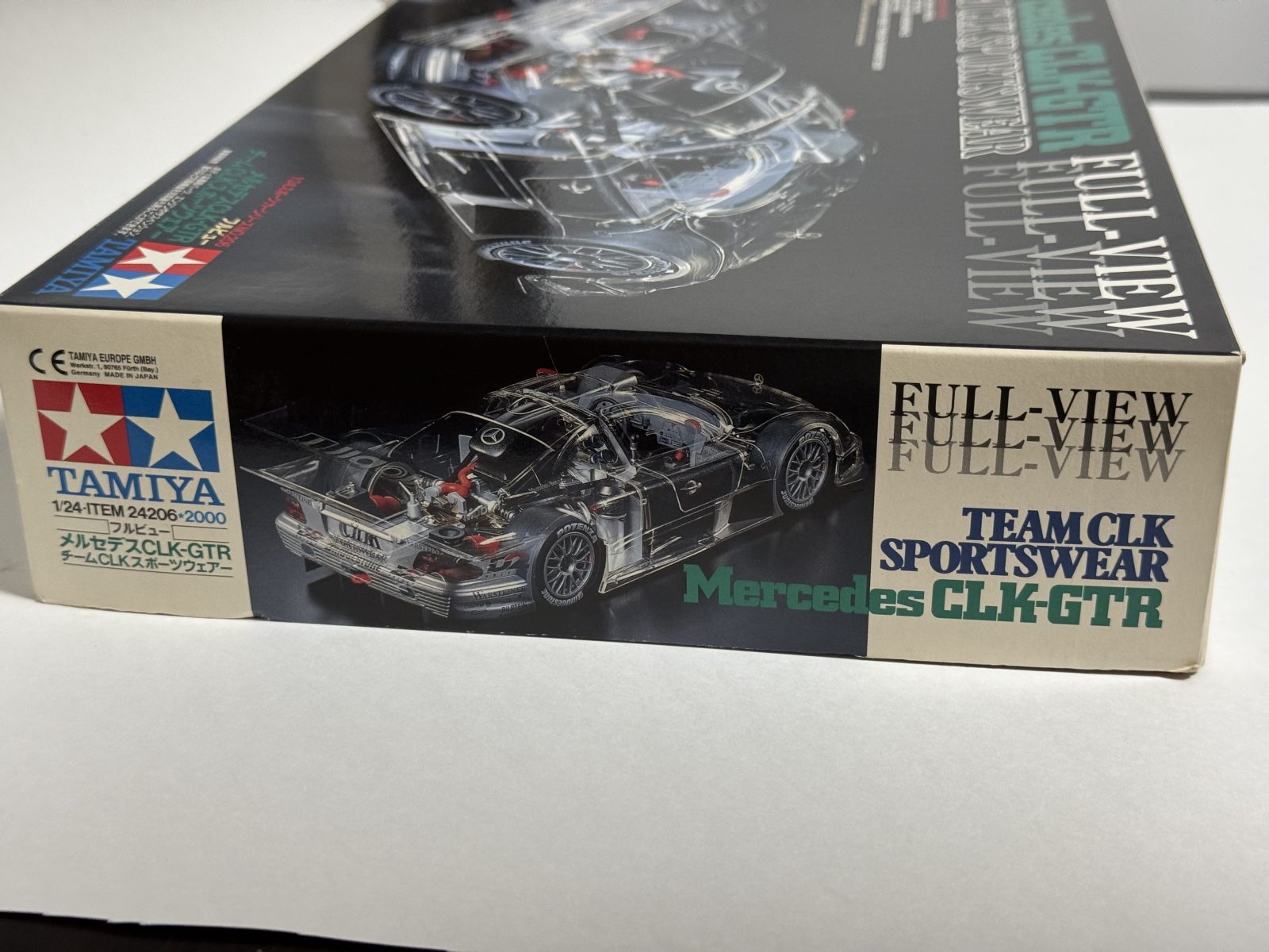TAMIYA MERCEDES CLK-GTR TEAM CLK SPORTSWEAR  [Clear Cowl Edition] 1/24 model kit — box photo 6