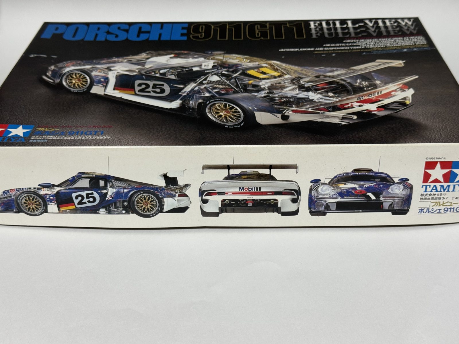 TAMIYA Porsche 911 GT1  [Clear Cowl Edition] 1/24 model kit — box photo 2