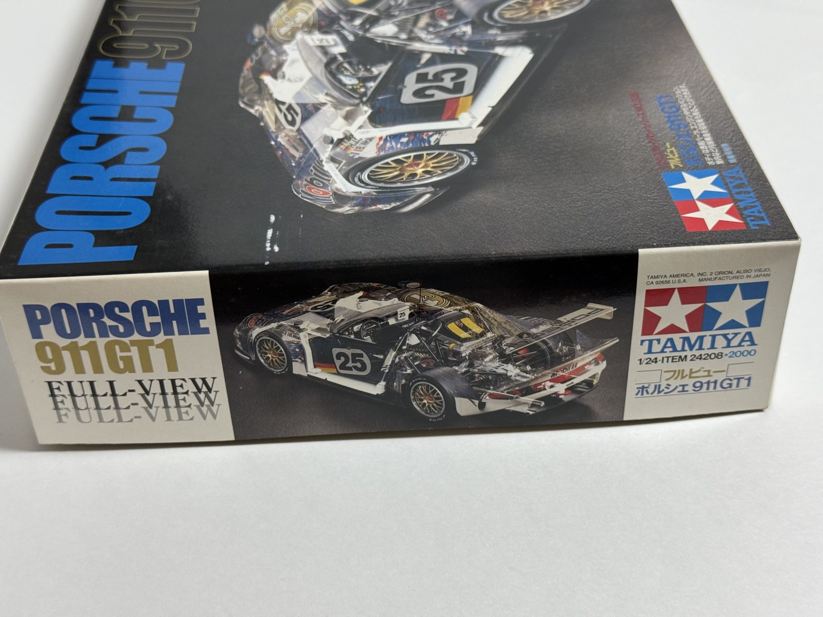 TAMIYA Porsche 911 GT1  [Clear Cowl Edition] 1/24 model kit — box photo 3