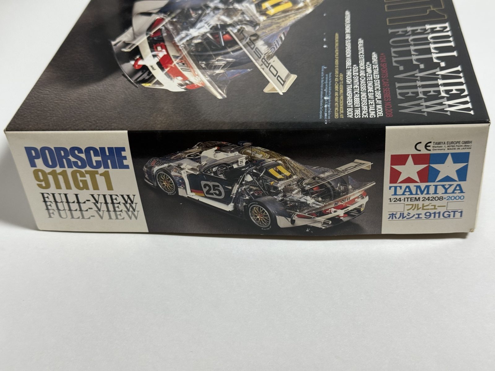 TAMIYA Porsche 911 GT1  [Clear Cowl Edition] 1/24 model kit — box photo 5