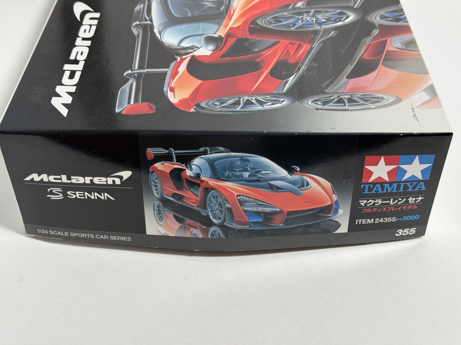 TAMIYA MCLAREN SENNA 1/24 model kit — box photo 2