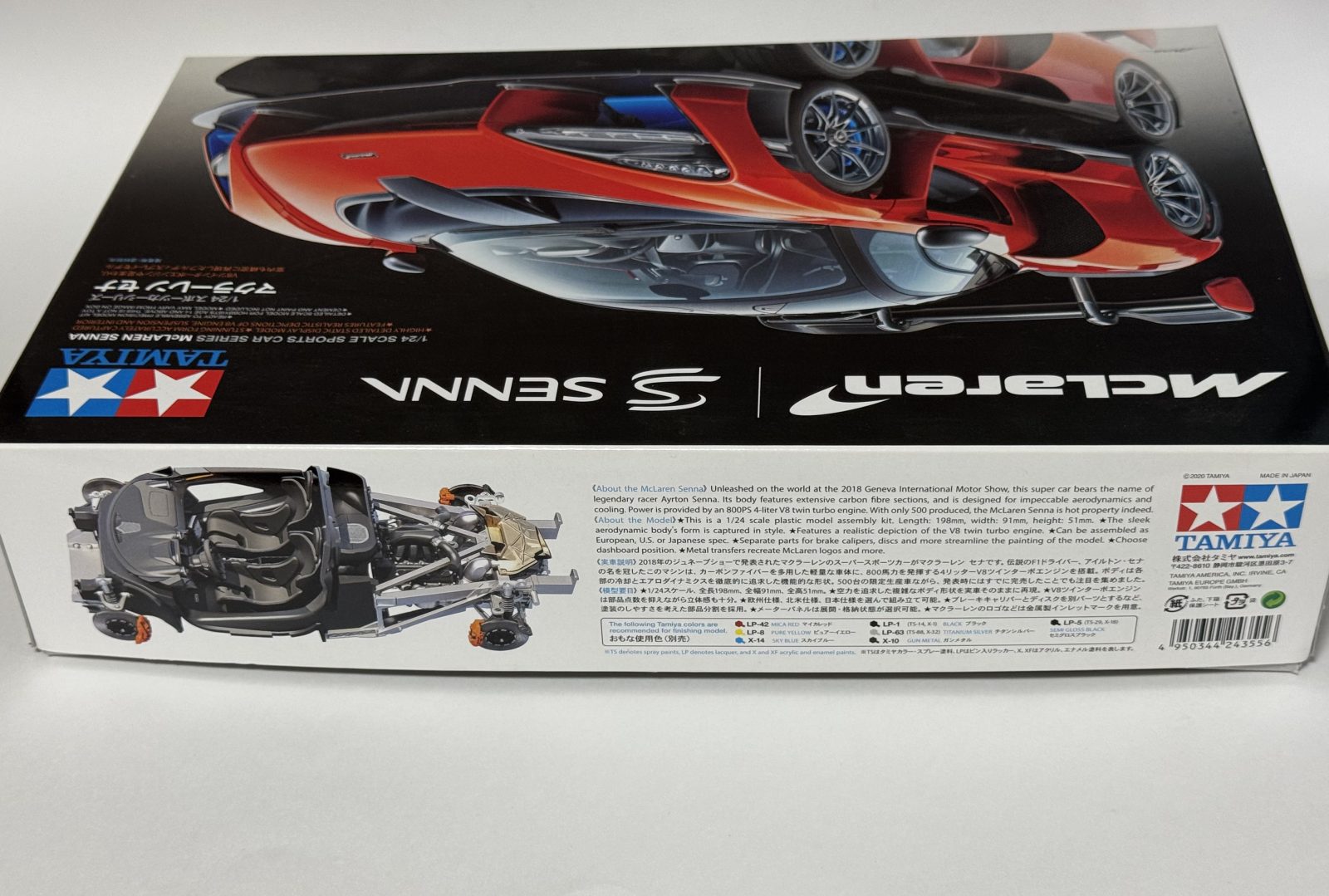 TAMIYA MCLAREN SENNA 1/24 model kit — box photo 5